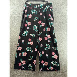 Lane Bryant The Allie  Wide-Leg Floral Print Pants Dress Pants Trousers Size 18